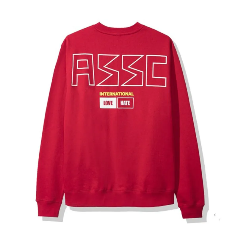 Anti Social Social Club 300ZX Crewneck Red sold by PLUS