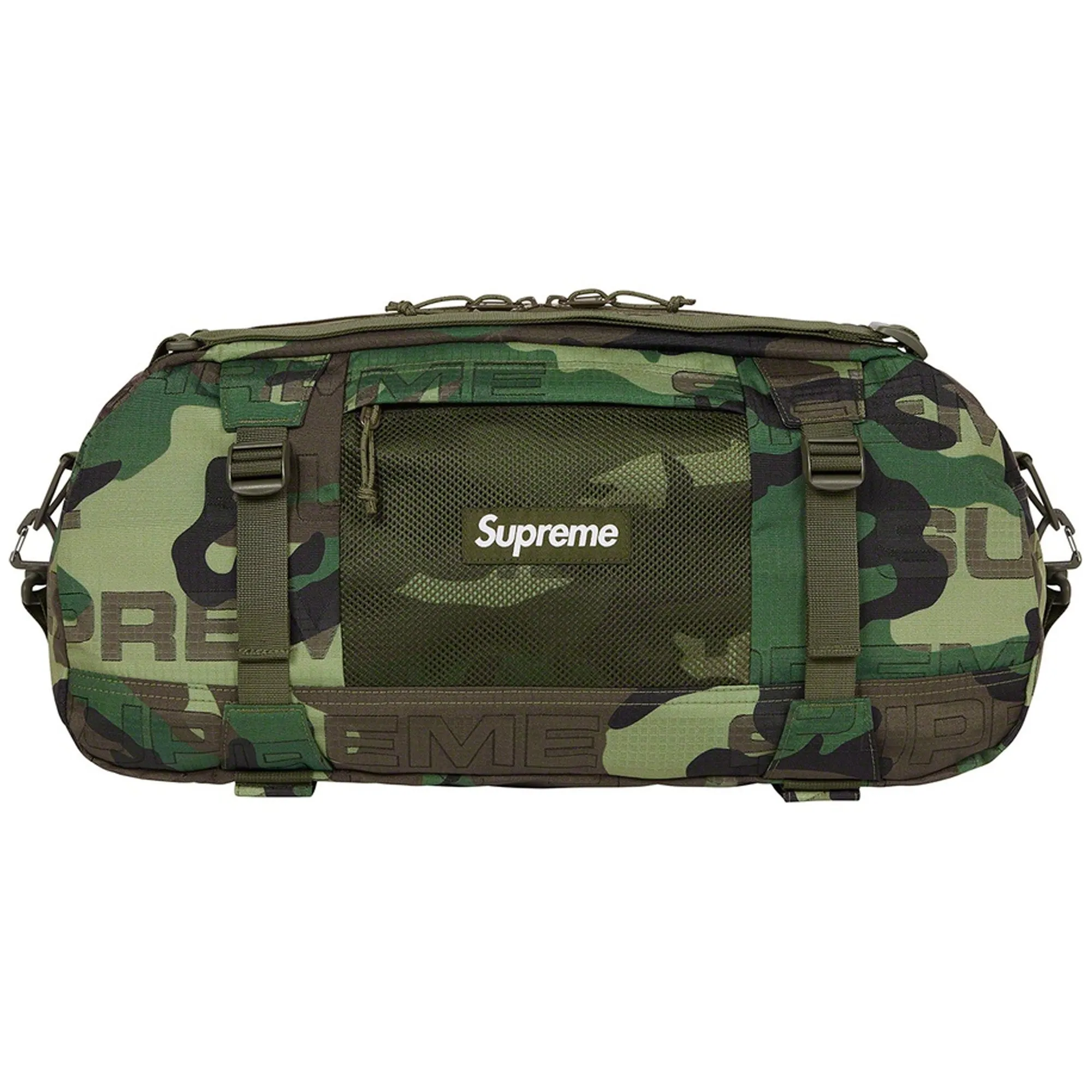 Supreme Duffle Bag (FW21) Woodland Camo sold by PLUS