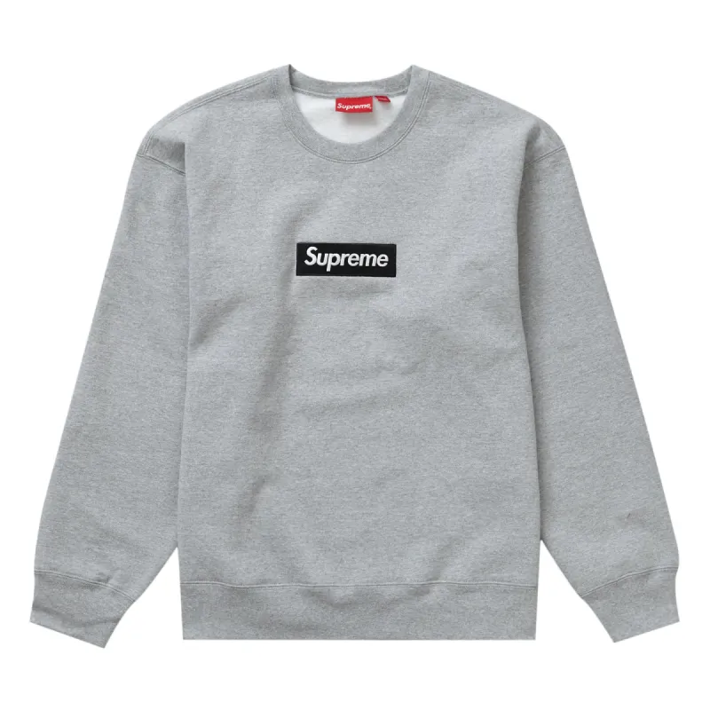 Supreme Box Logo Crewneck (FW22) Heather Grey sold by PLUS