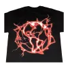 Revenge Red Lightning Tee Black sold by PLUS
