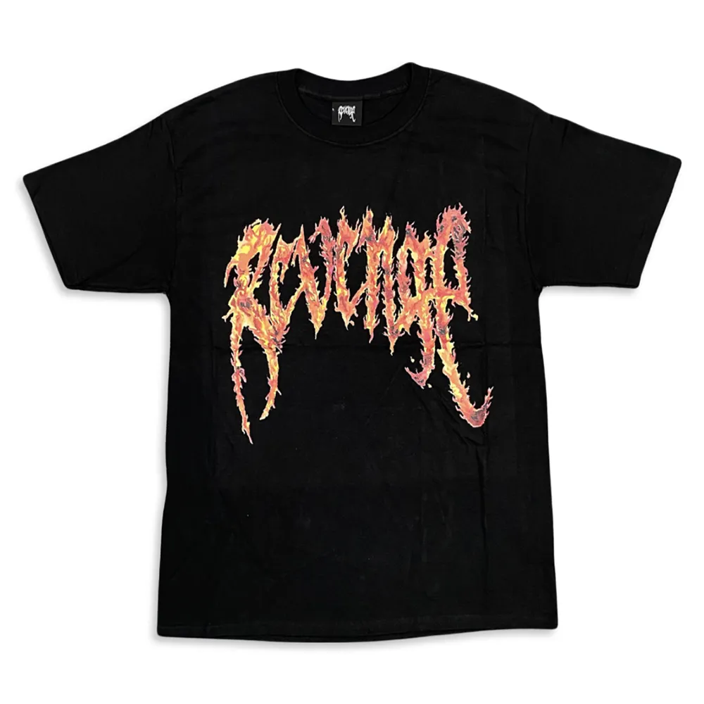 Revenge Red Inferno Tee Black sold by PLUS