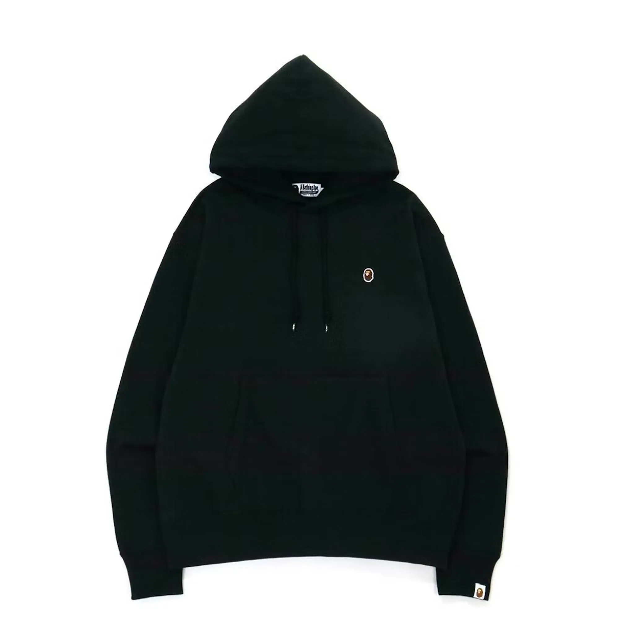 BAPE Ape Head One Point Relaxed Fit Pullover Hoodie Black sold by PLUS
