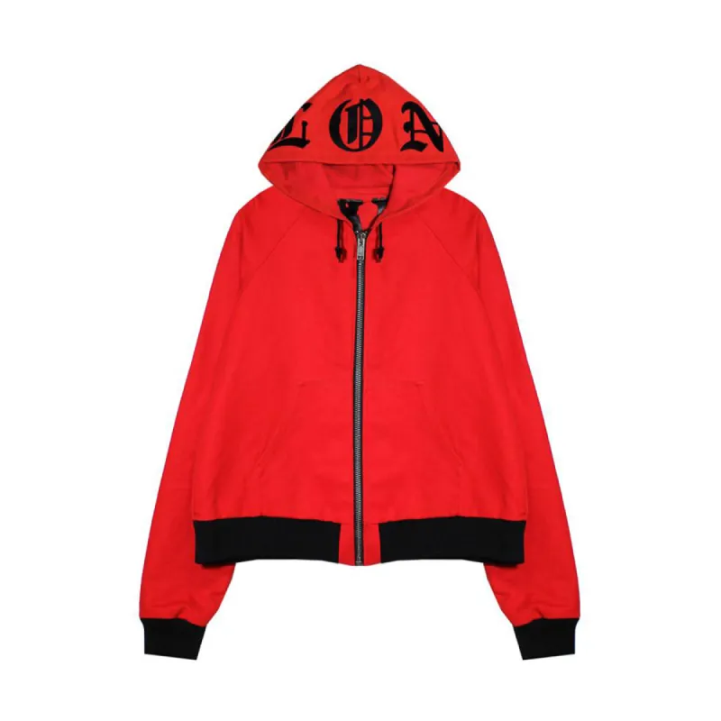 VLONE Canvas Hoodie Red/Black sold by PLUS