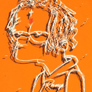 Revenge x Trippie Redd Bart Tee Orange sold by PLUS