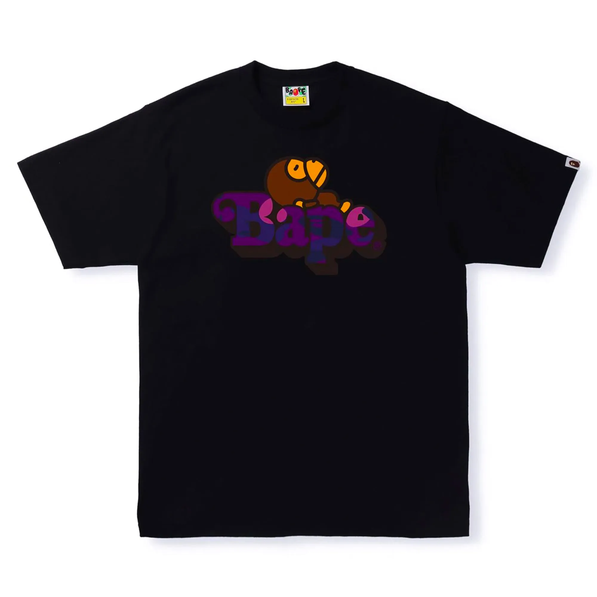 BAPE Color Camo Milo on Bape Tee Black/Purple sold by PLUS