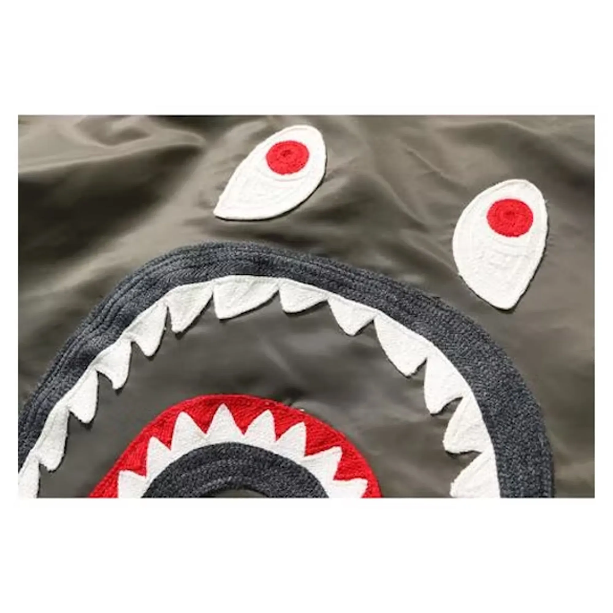 Bape Shark MA-1 Bomber Jacker Olivedrab sold by PLUS product image thumbnail 3