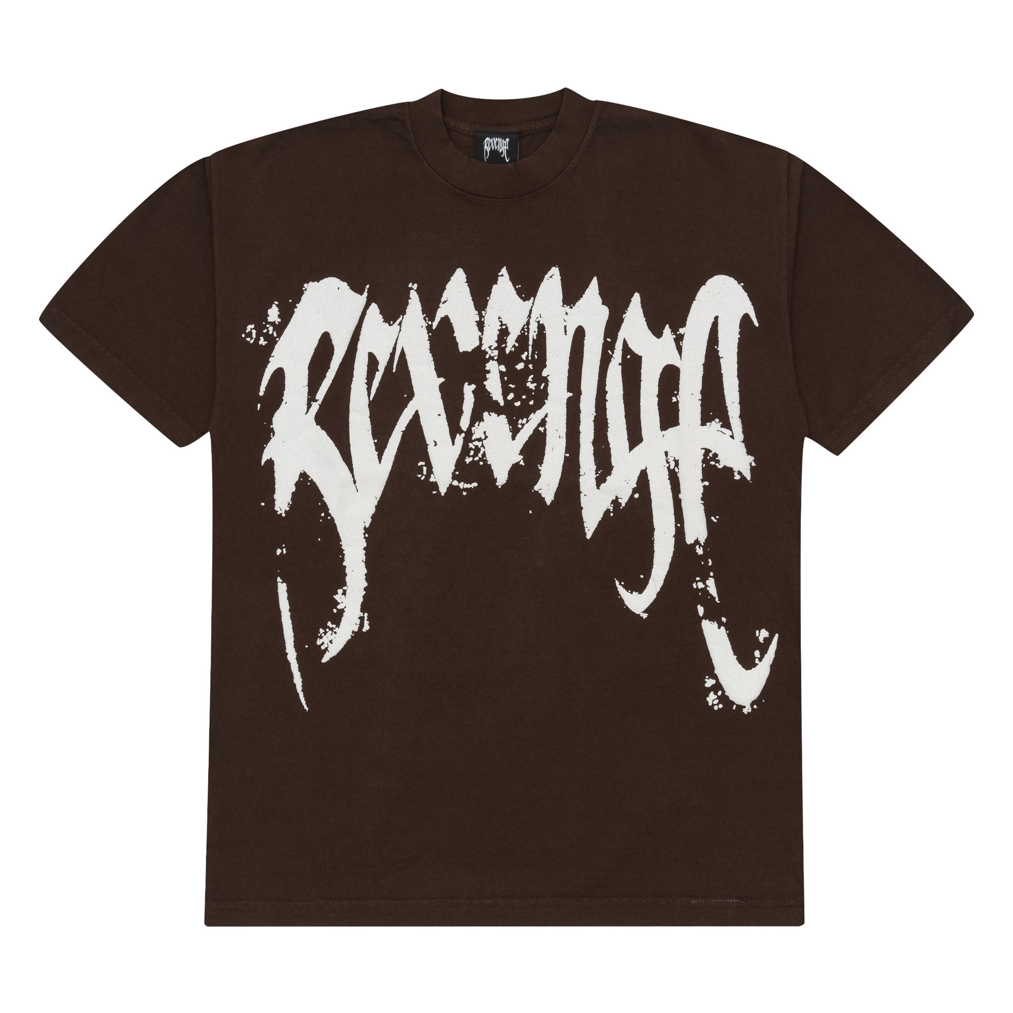 Revenge x Anuel St. Michael Tee Brown sold by PLUS