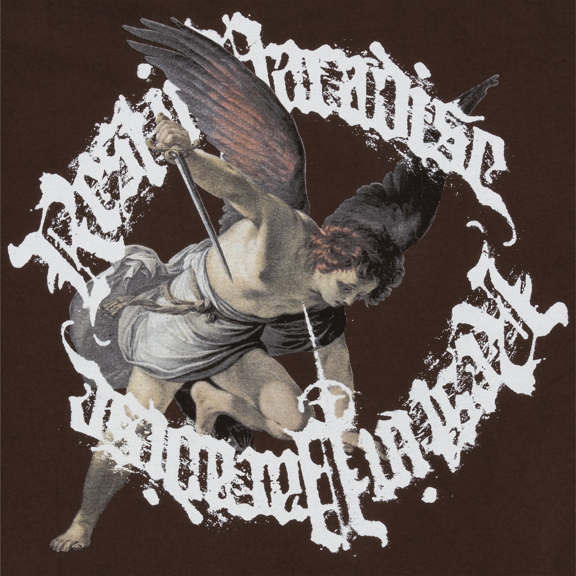 Revenge x Anuel St. Michael Tee Brown sold by PLUS product image thumbnail 4