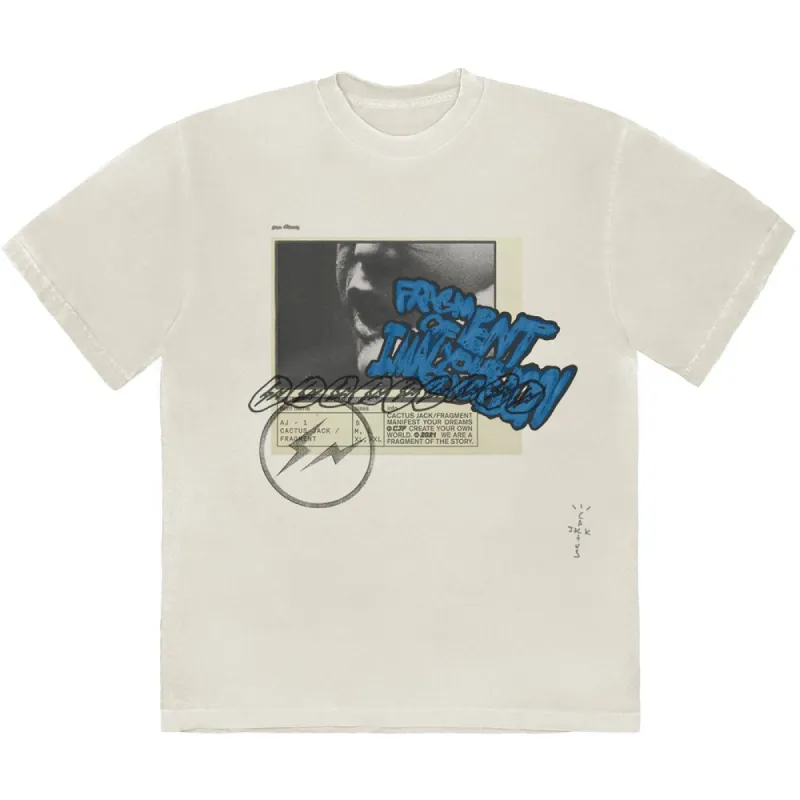 Travis Scott Cactus Jack For Fragment Manifest T-Shirt White made by PLUS