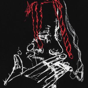 Revenge x Trippie Redd Smoke Tee Black sold by PLUS