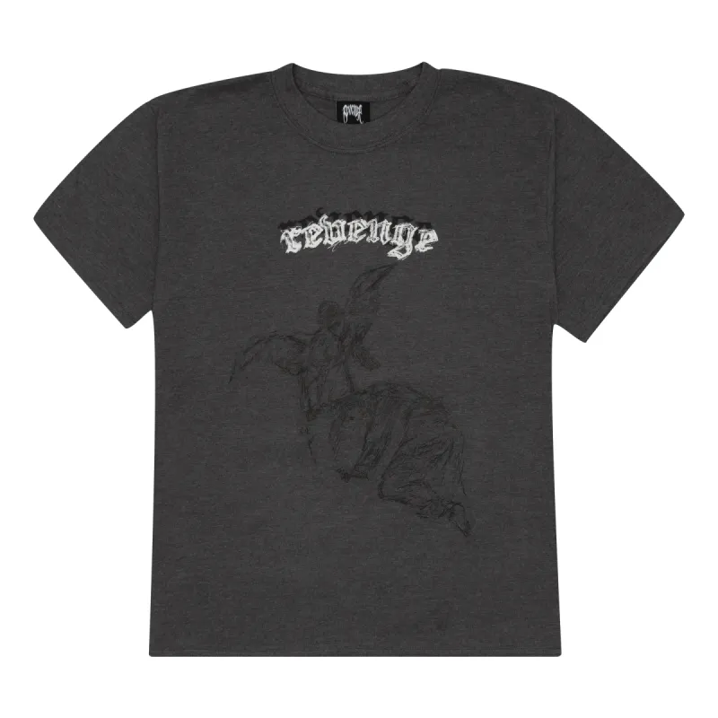 Revenge Angel Sketch Tee Grey sold by PLUS