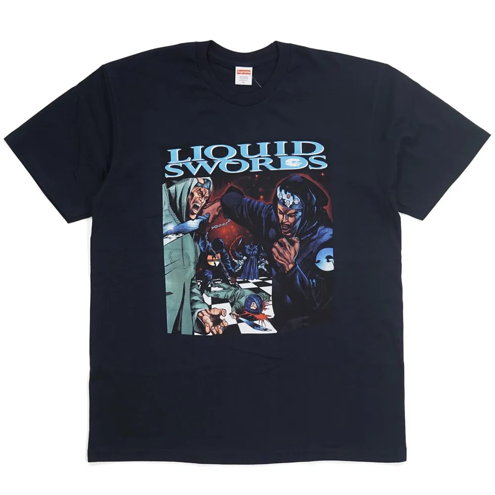 Supreme Liquid Swords Tee Navy sold by PLUS