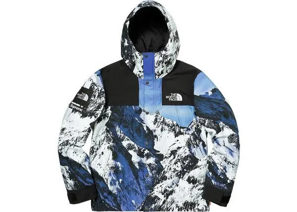 Supreme The North Face Mountain Parka Blue/White sold by PLUS