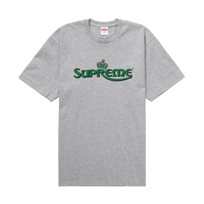 Supreme Crown Tee Heather Grey sold by PLUS