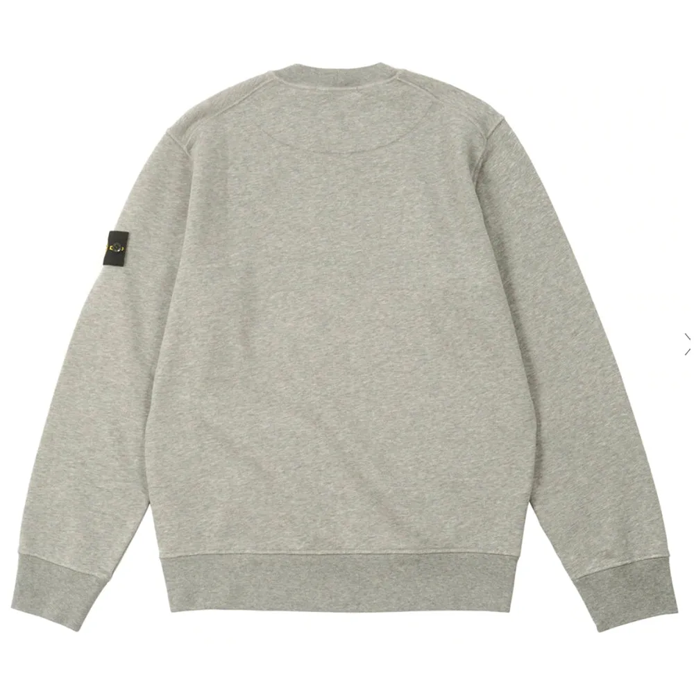Stone Island Cotton Fleece Crewneck Sweatshirt Dust Melange sold by PLUS product image thumbnail 2