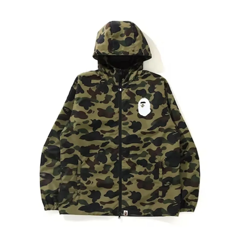 Bape 1st Camo A Bathing Ape Light Jacket Green sold by PLUS