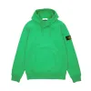Stone Island Brushed Cotton Fleece Hooded Sweatshirt Green sold by PLUS