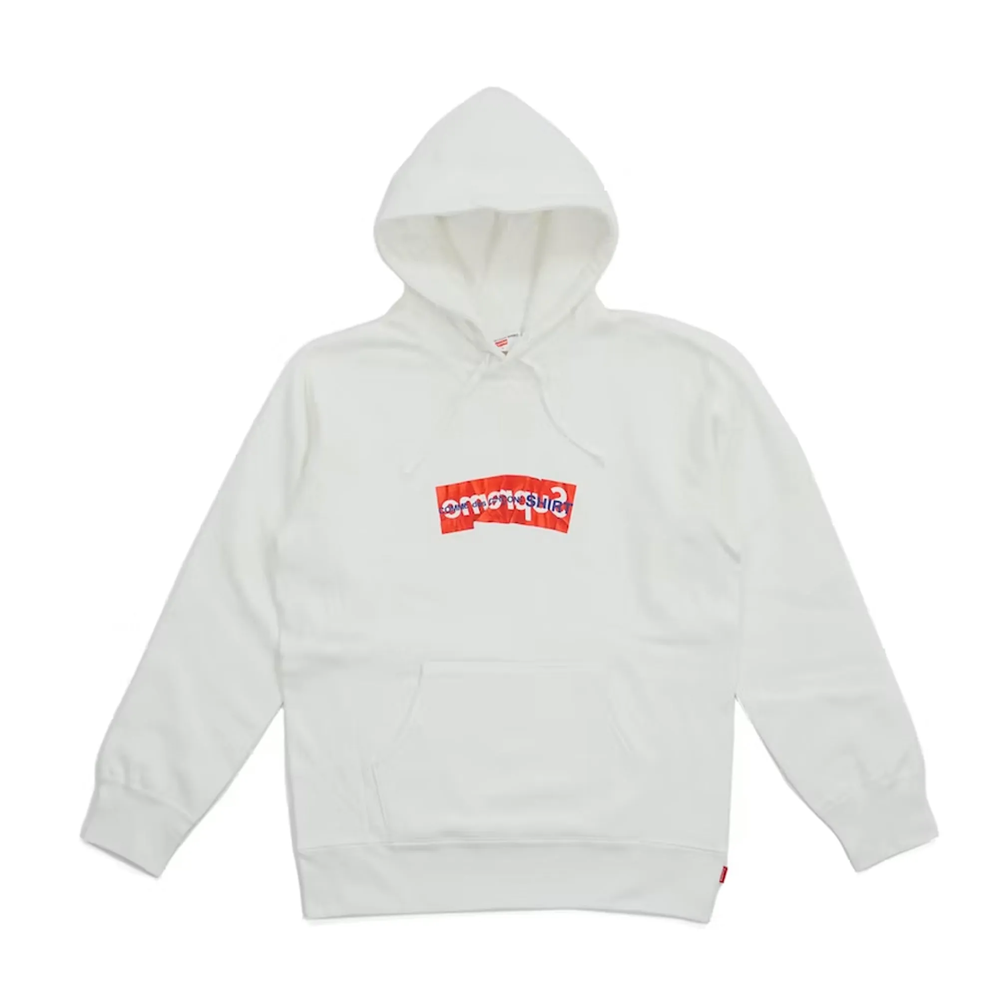 Supreme Comme Des Garcons SHIRT Box Logo Hooded Sweatshirt White sold by PLUS