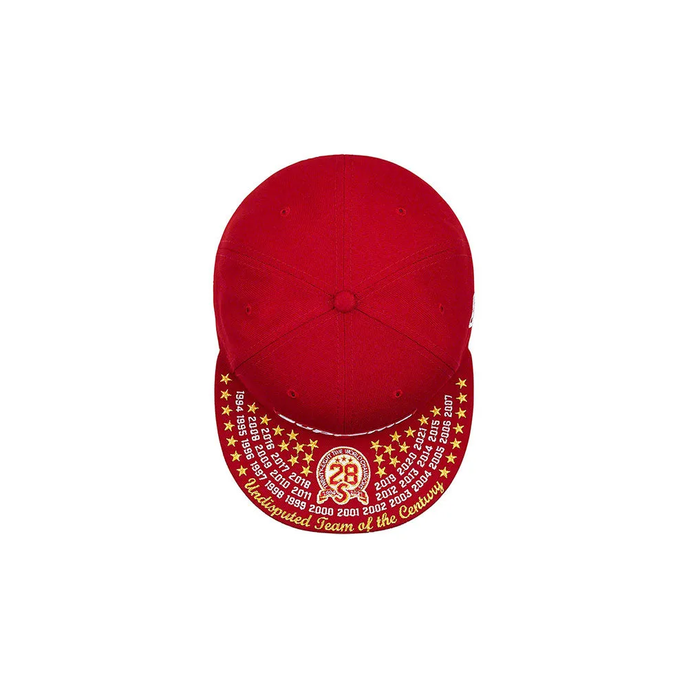 Supreme Undisputed Box Logo New Era Fitted Hat Dark Red sold by PLUS product image thumbnail 2