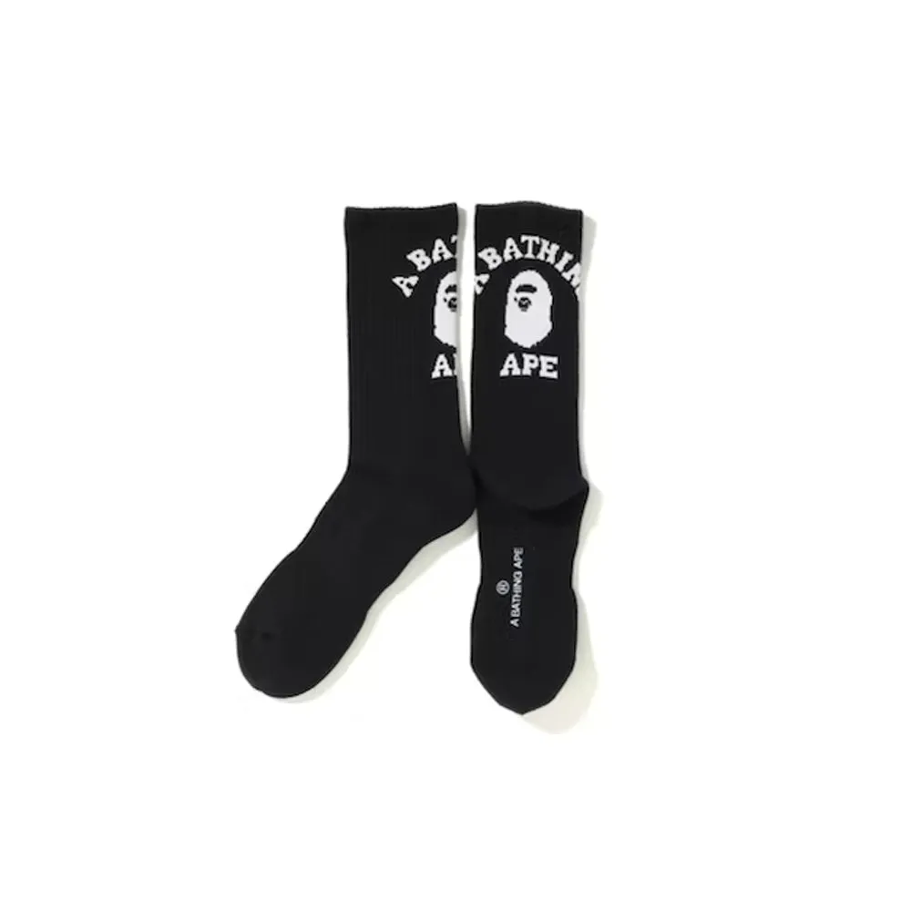 Bape College Socks Black sold by PLUS