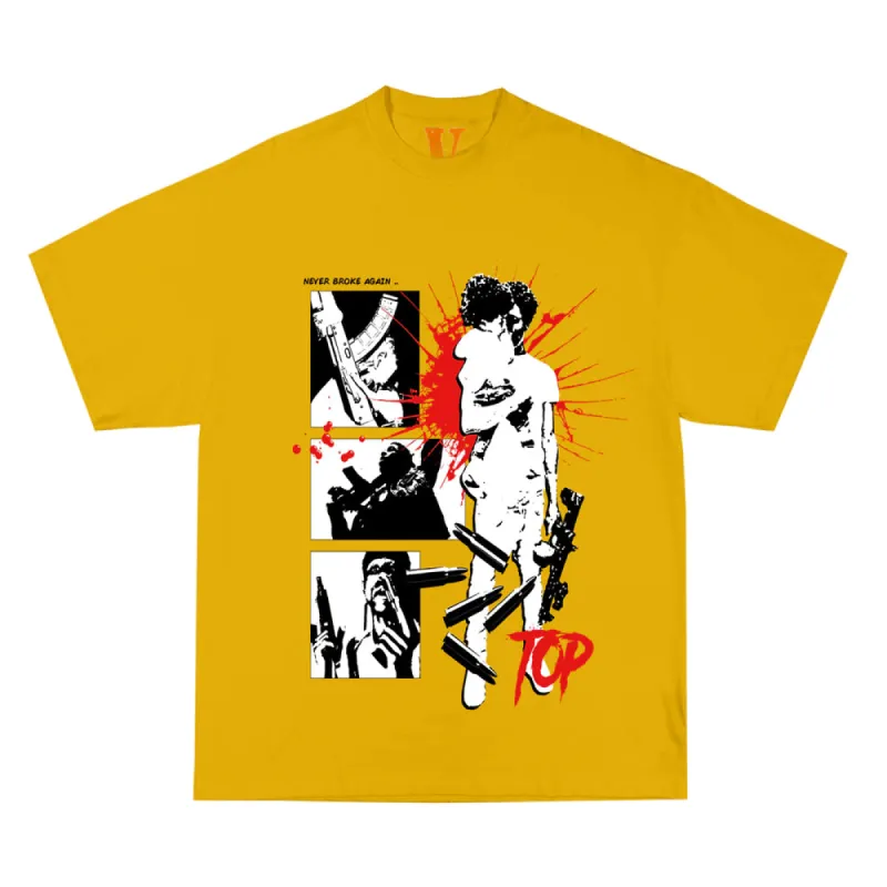 YoungBoy NBA x Vlone House Arrest Tee Yellow sold by PLUS