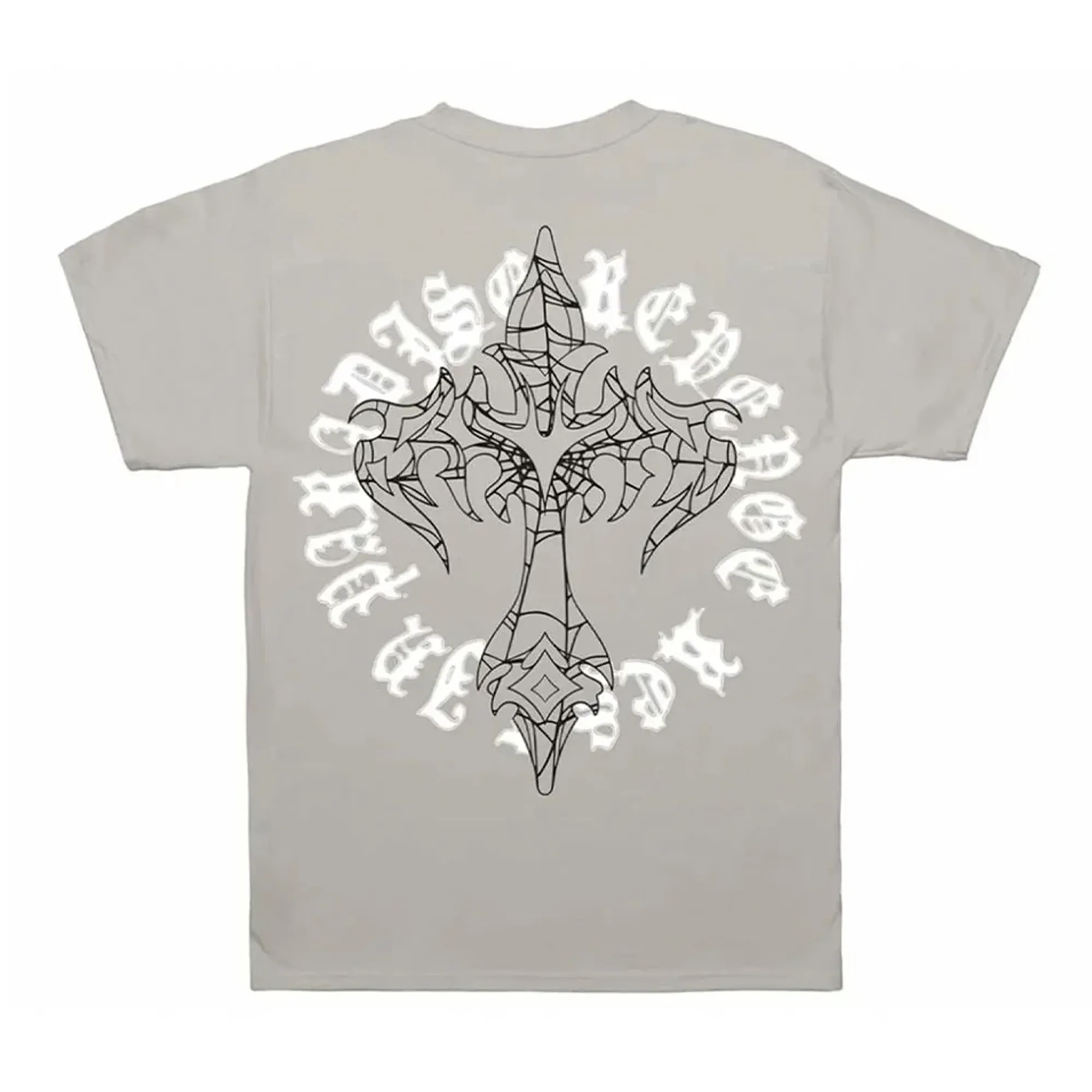 Revenge x Anuel Web Cross Tee Cement sold by PLUS product image thumbnail 2