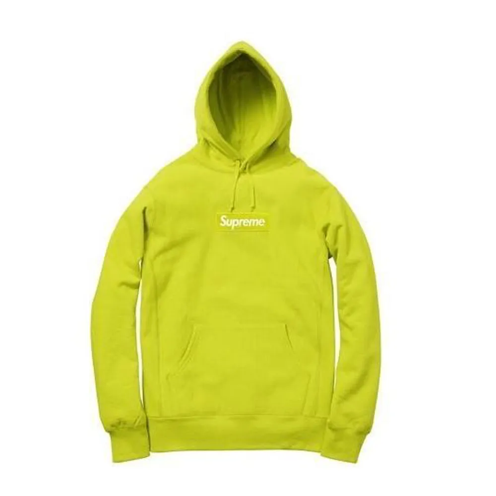 Supreme Box Logo Hooded Sweatshirt Lime sold by PLUS