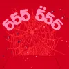 Spider Worldwide Red Angel Number 555 Hoodie Red sold by PLUS