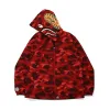 Bape Color Camo Shark Hoodie Jacket Red (FW21) sold by PLUS
