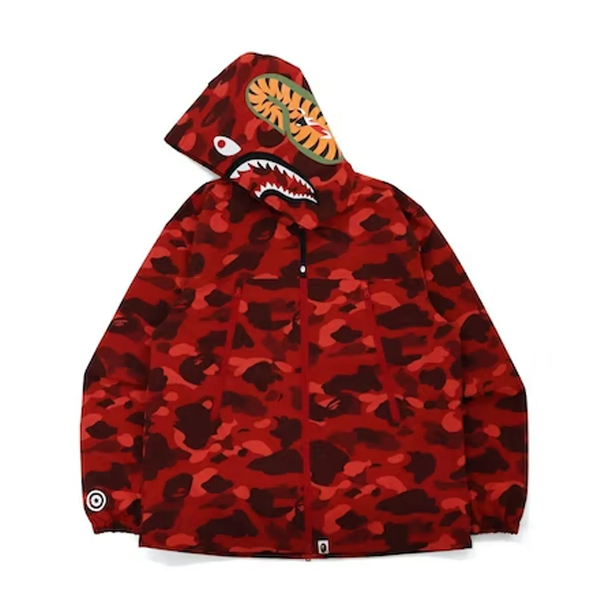 Bape Color Camo Shark Hoodie Jacket Red (FW21) sold by PLUS product image thumbnail 2