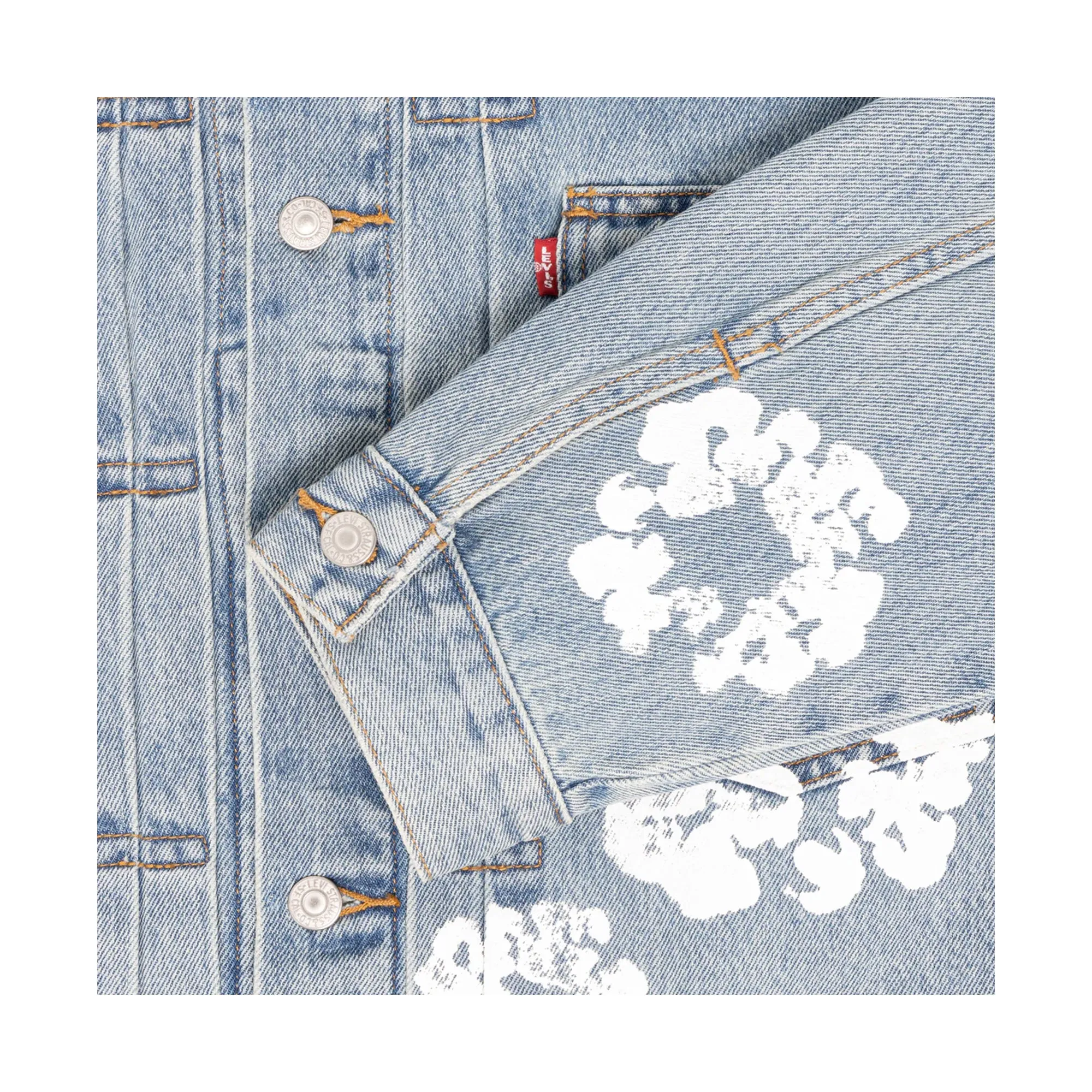 Denim Tears x Levi's Type II Trucker Jacket Light Blue sold by PLUS product image thumbnail 3