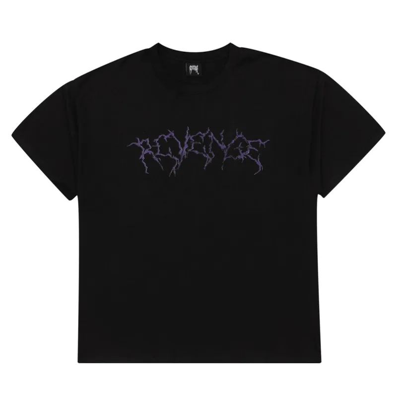 Revenge x Ski Mask Smoke Tee Black/Purple sold by PLUS