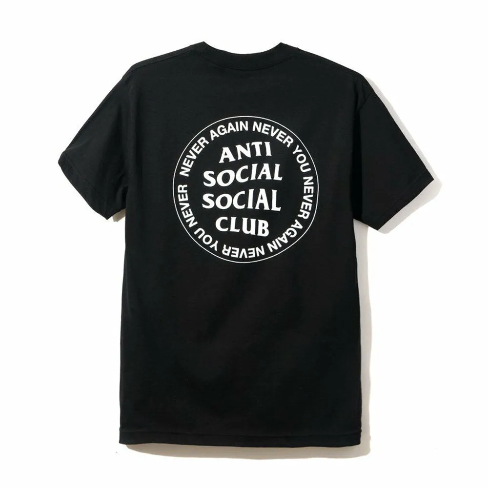 Anti Social Social Club Never You Black Tee Black sold by PLUS