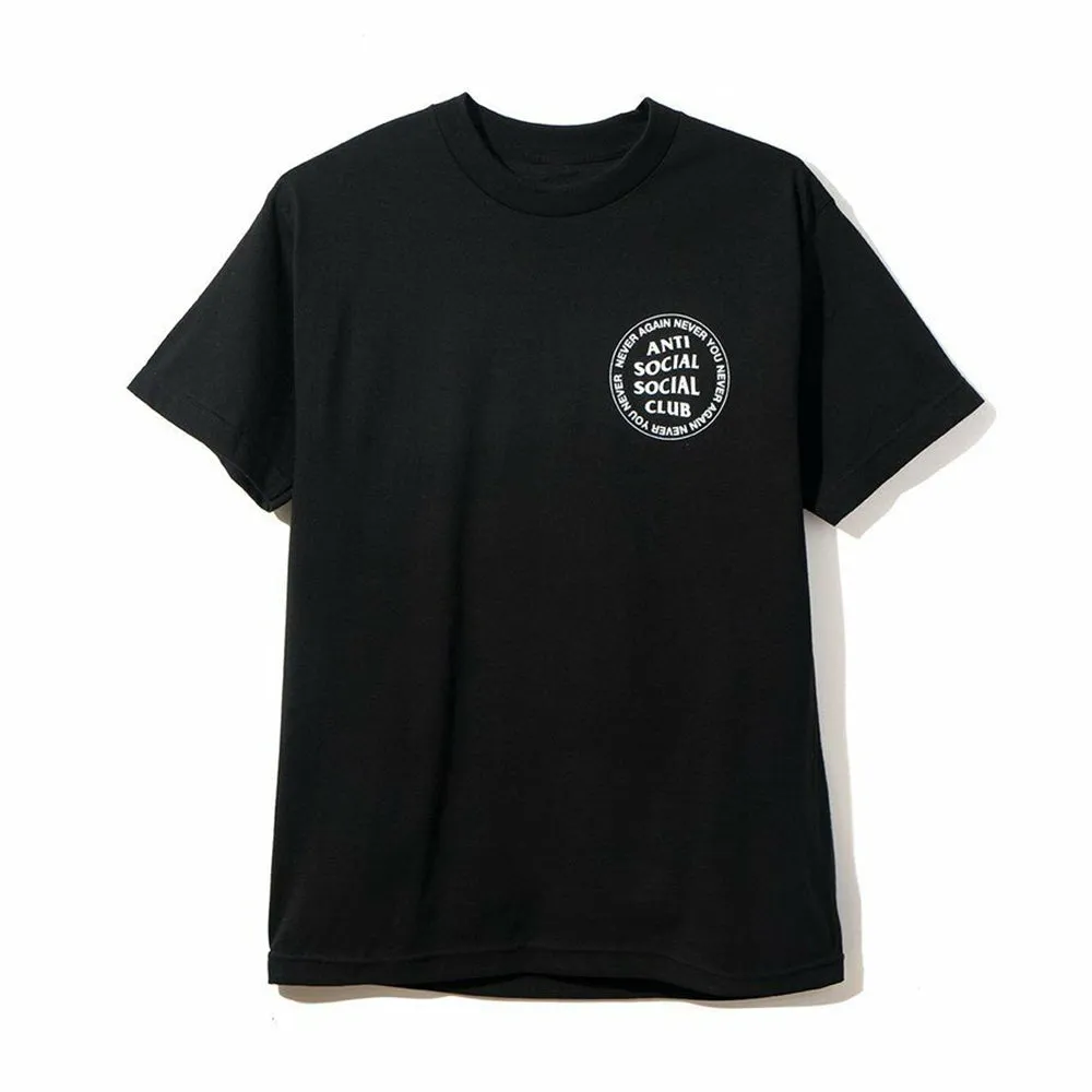 Anti Social Social Club Never You Black Tee Black sold by PLUS product image thumbnail 2