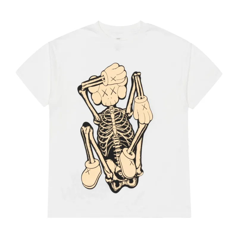 Kaws Skeleton New Fiction T-Shirt White sold by PLUS