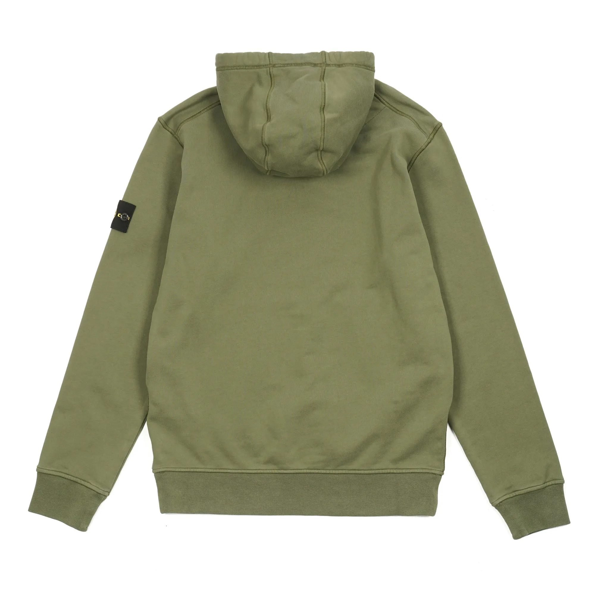 Stone Island Cotton Fleece Hooded Sweatshirt Olive Green sold by PLUS product image thumbnail 2