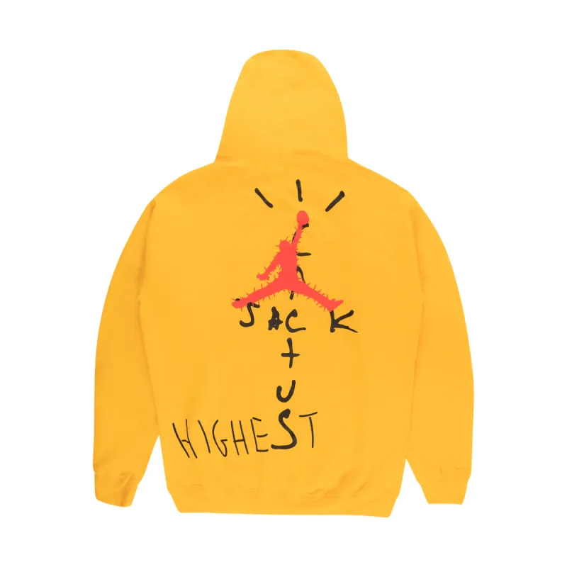 Travis Scott Jordan Cactus Jack Highest Hoodie Gold sold by PLUS