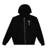 Chrome Hearts T Logo USA Shoulder Zip Up Hoodie Black sold by PLUS