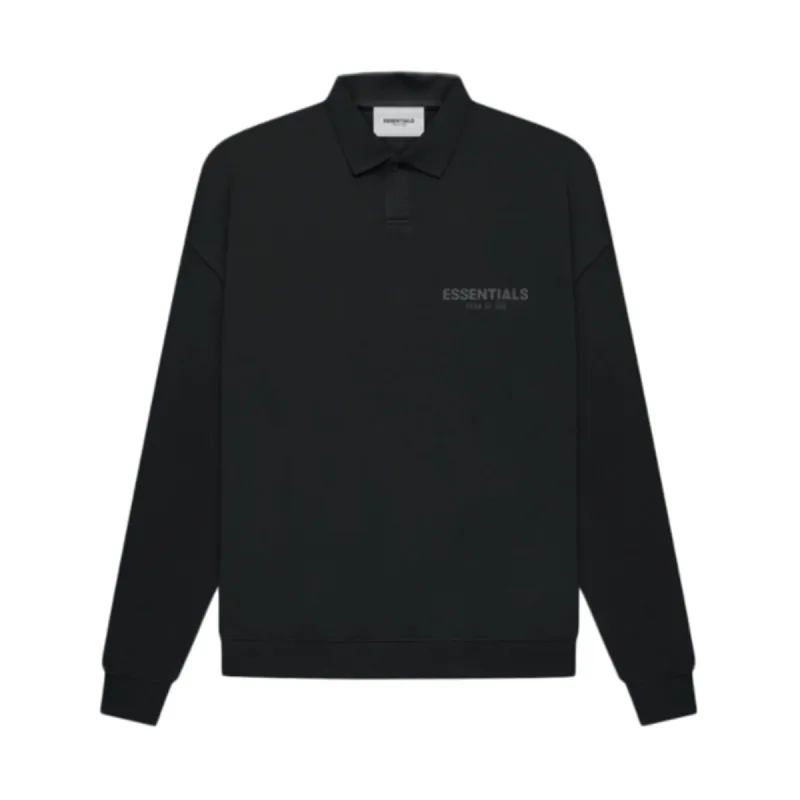FOG Essentials Core Collection L/S Polo Black (FW21) sold by PLUS