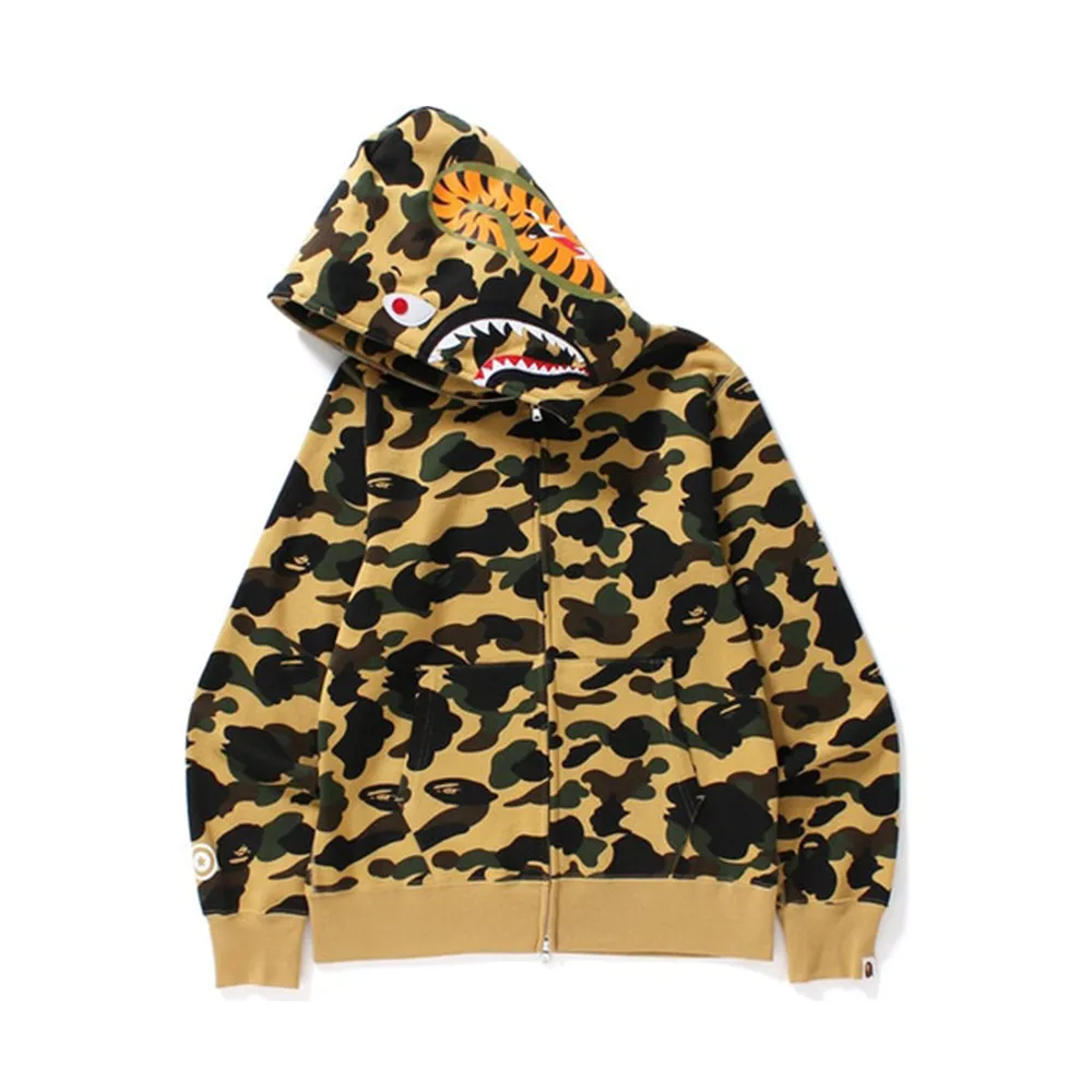 BAPE 1st Camo Shark Full Zip Hoodie Yellow sold by PLUS product image thumbnail 2