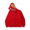 OVO x BAPE Camo Shark Reversible Full-Zip Hoodie Red sold by PLUS