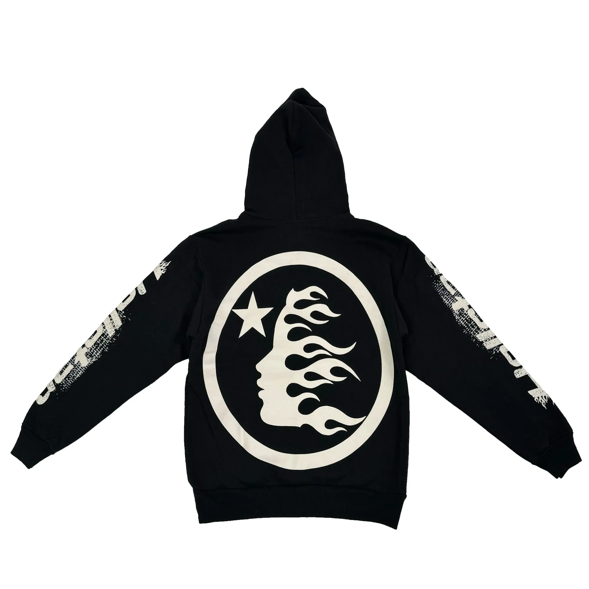☆FREEDOM☆ Flame Logo Hood Black FD24FMHD0130BK doubleflamelogo_hood_black_fol