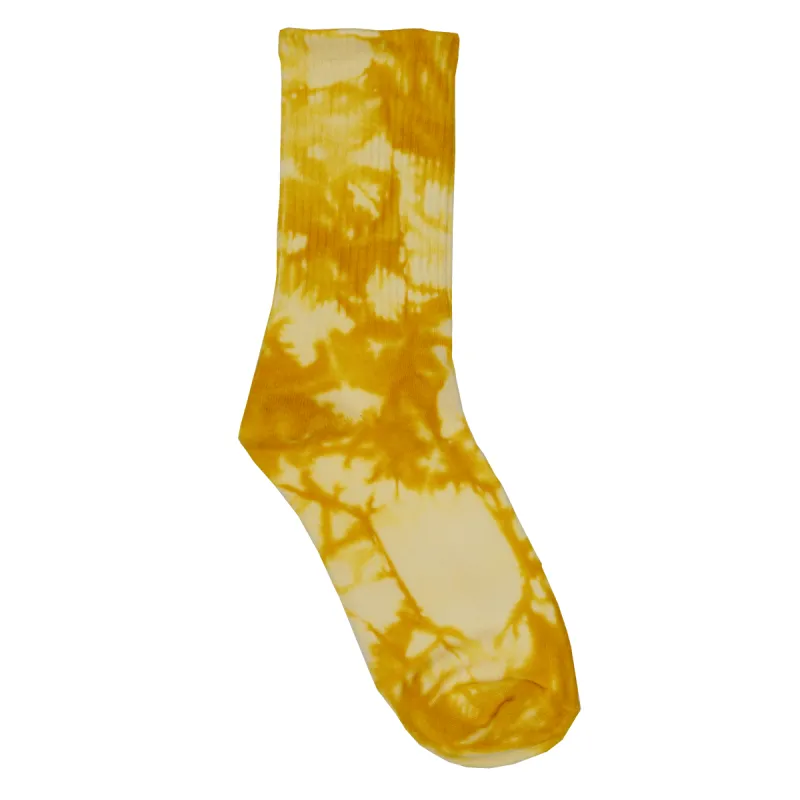 Sole Tie Dye Crew Socks Yellow sold by PLUS