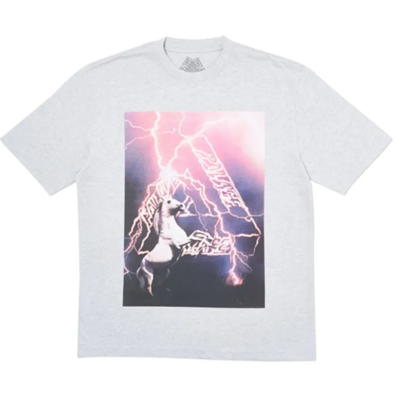 Palace Corn T-Shirt Grey Marl sold by PLUS