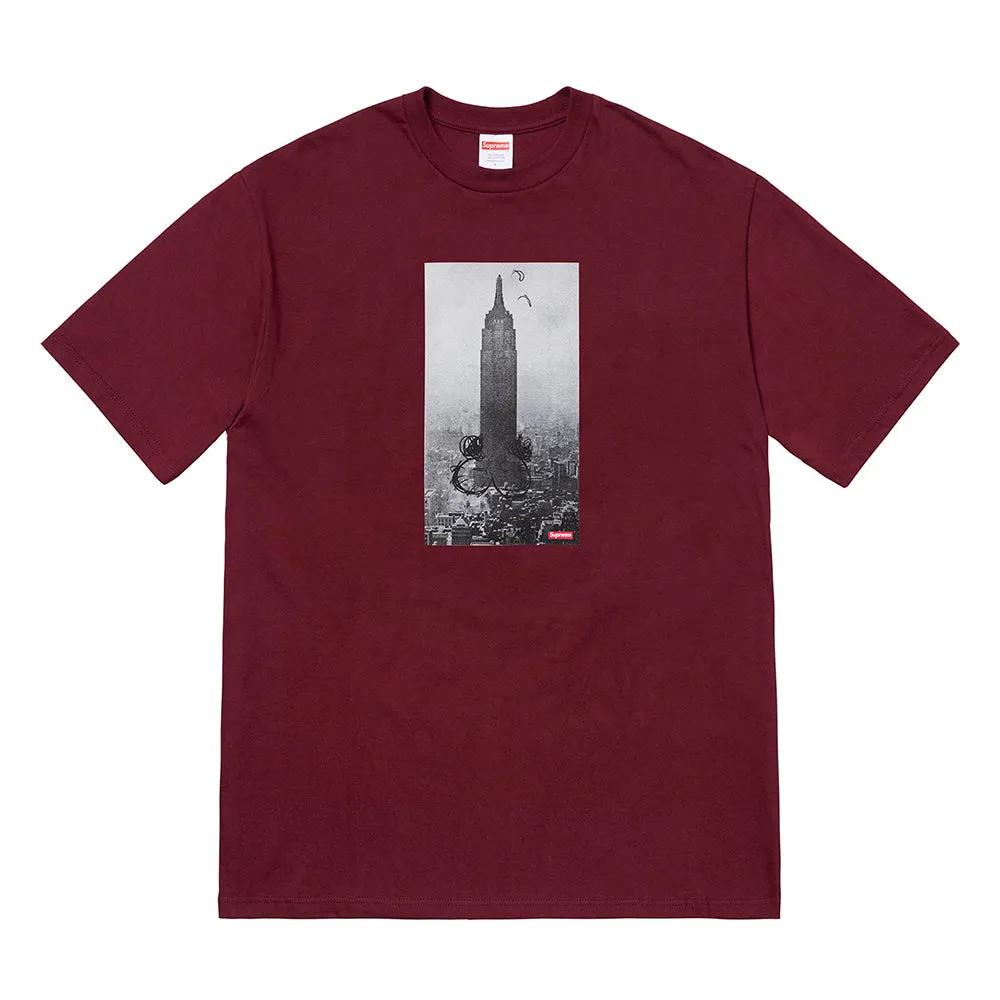 Supreme Mike Kelley The Empire State Building Tee Burgundy sold by PLUS