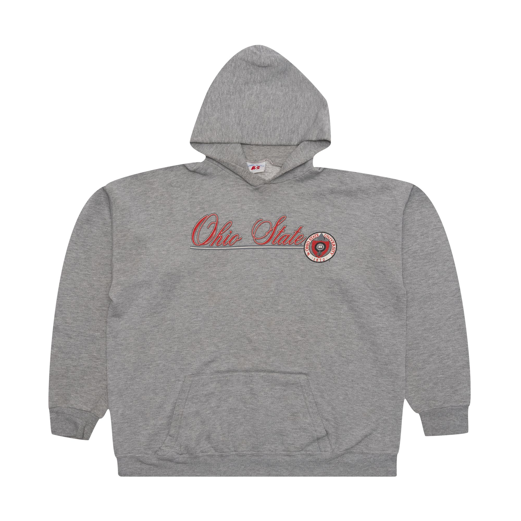 Ohio State Script Crest Hoodie Grey sold by PLUS