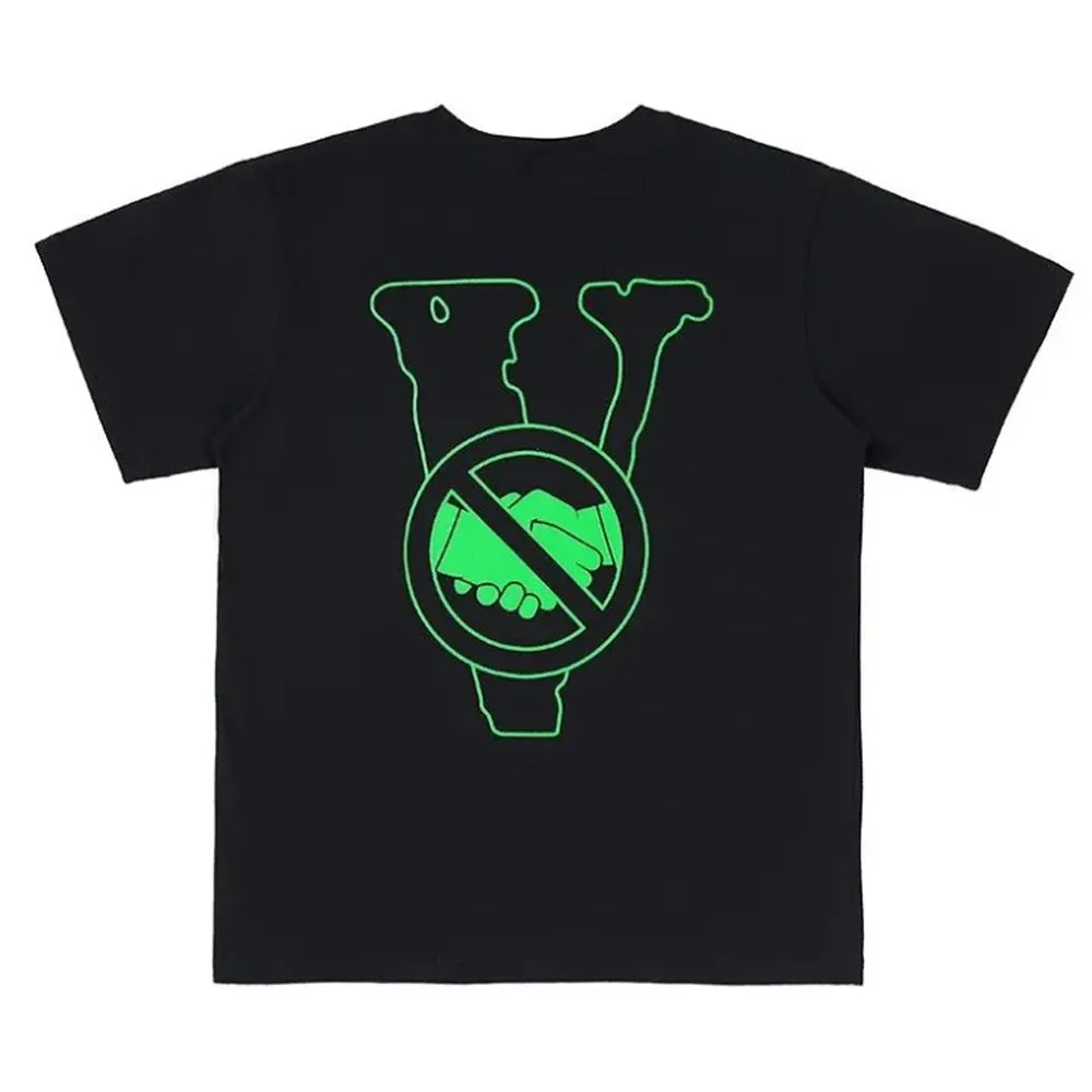 Vlone Stay Away From Your Friends Tee Black/Green sold by PLUS product image thumbnail 2