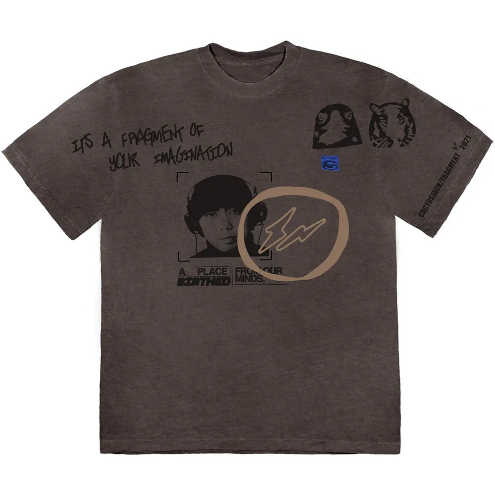 Travis Scott Cactus Jack For Fragment Hiroshi Tee Brown Pepper sold by PLUS