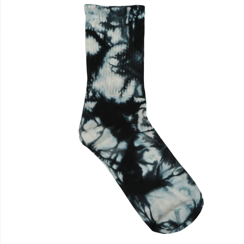 Sole Tie Dye Crew Socks Dark Blue sold by PLUS