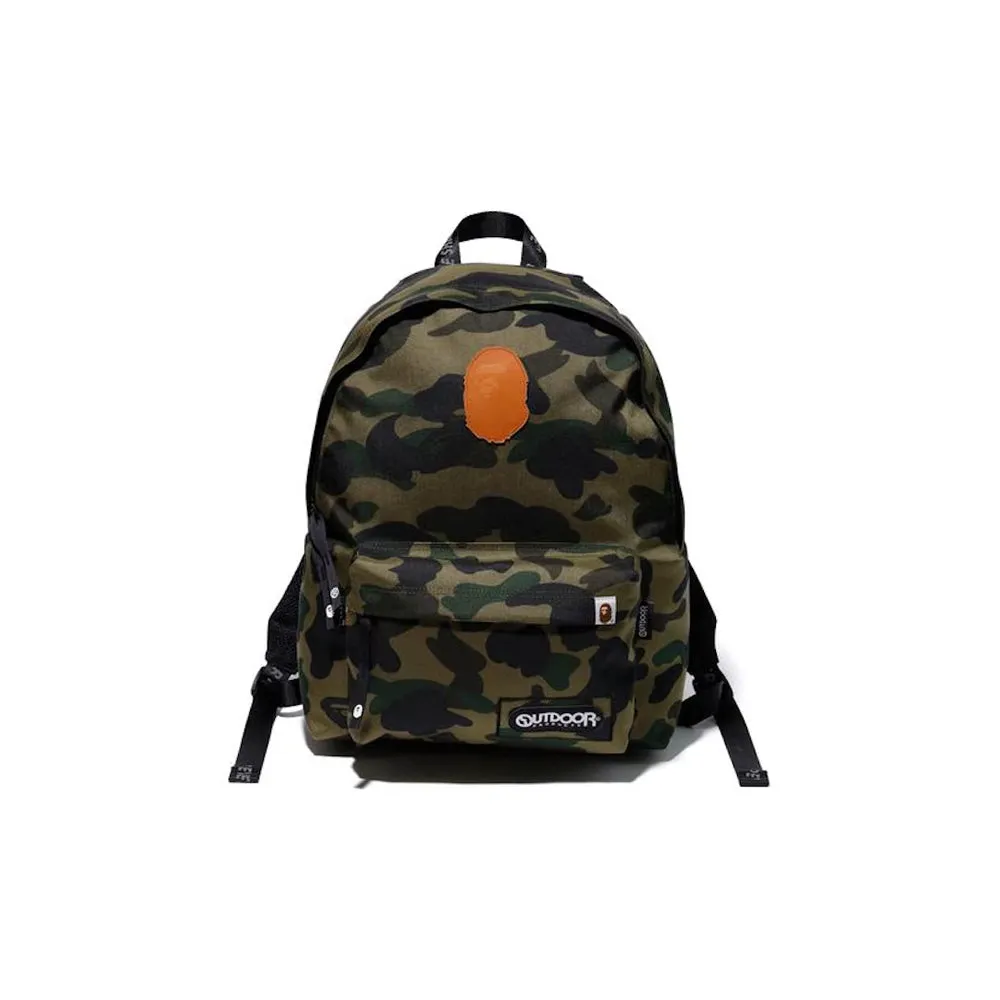 Bape x Outdoor Products 1st Camo Backpack Green sold by PLUS